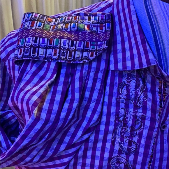 Robert Graham long sleeve button up dress shirt - Picture 2 of 4